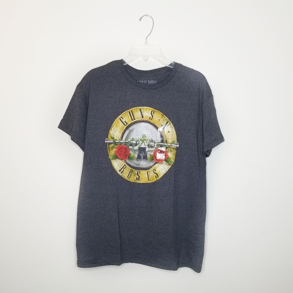 Guns-N-Roses》 Gray Gunmetal Graphic Tee